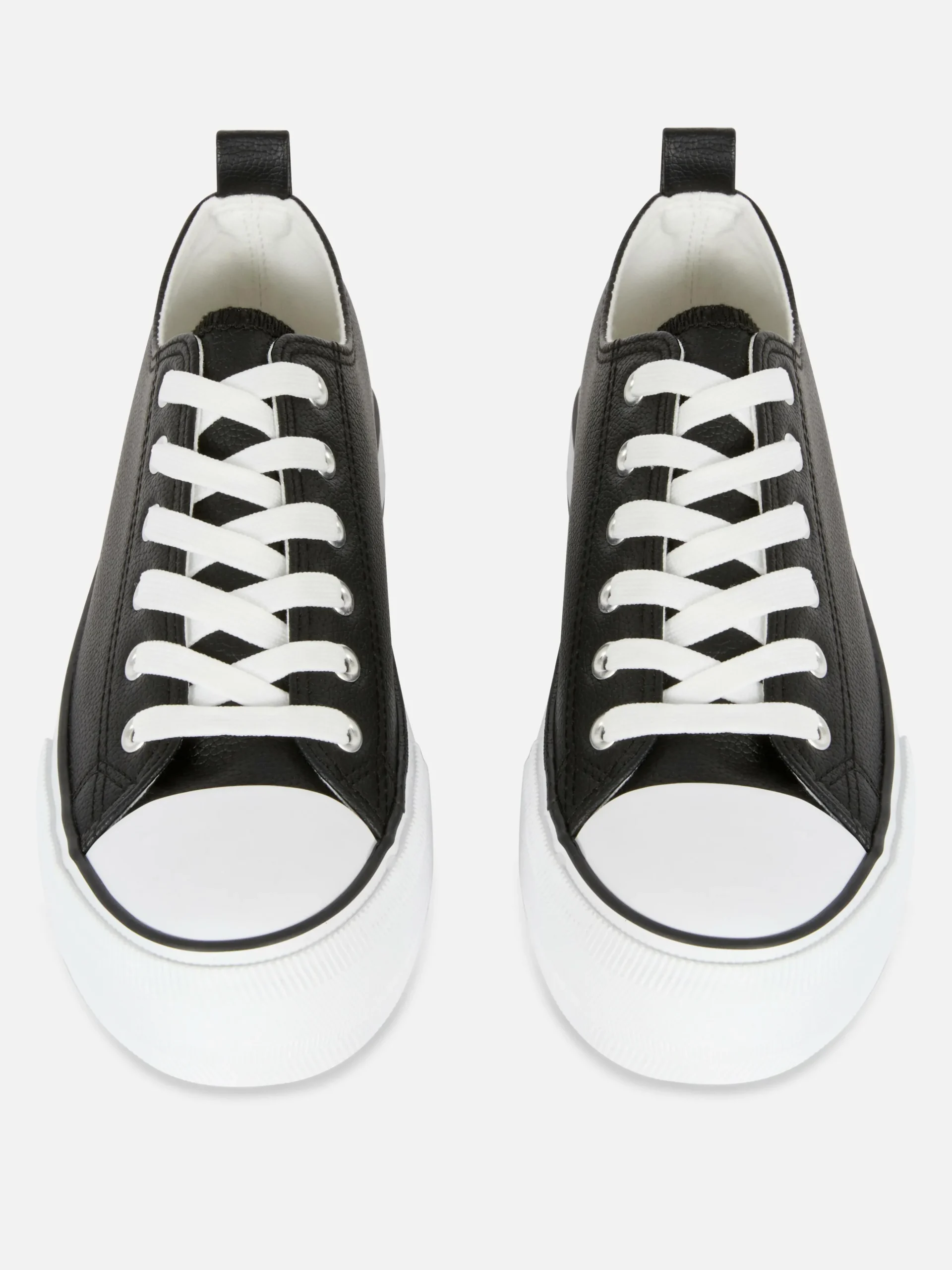 Zapatillas Bajas De Plataforma En Piel Sintética