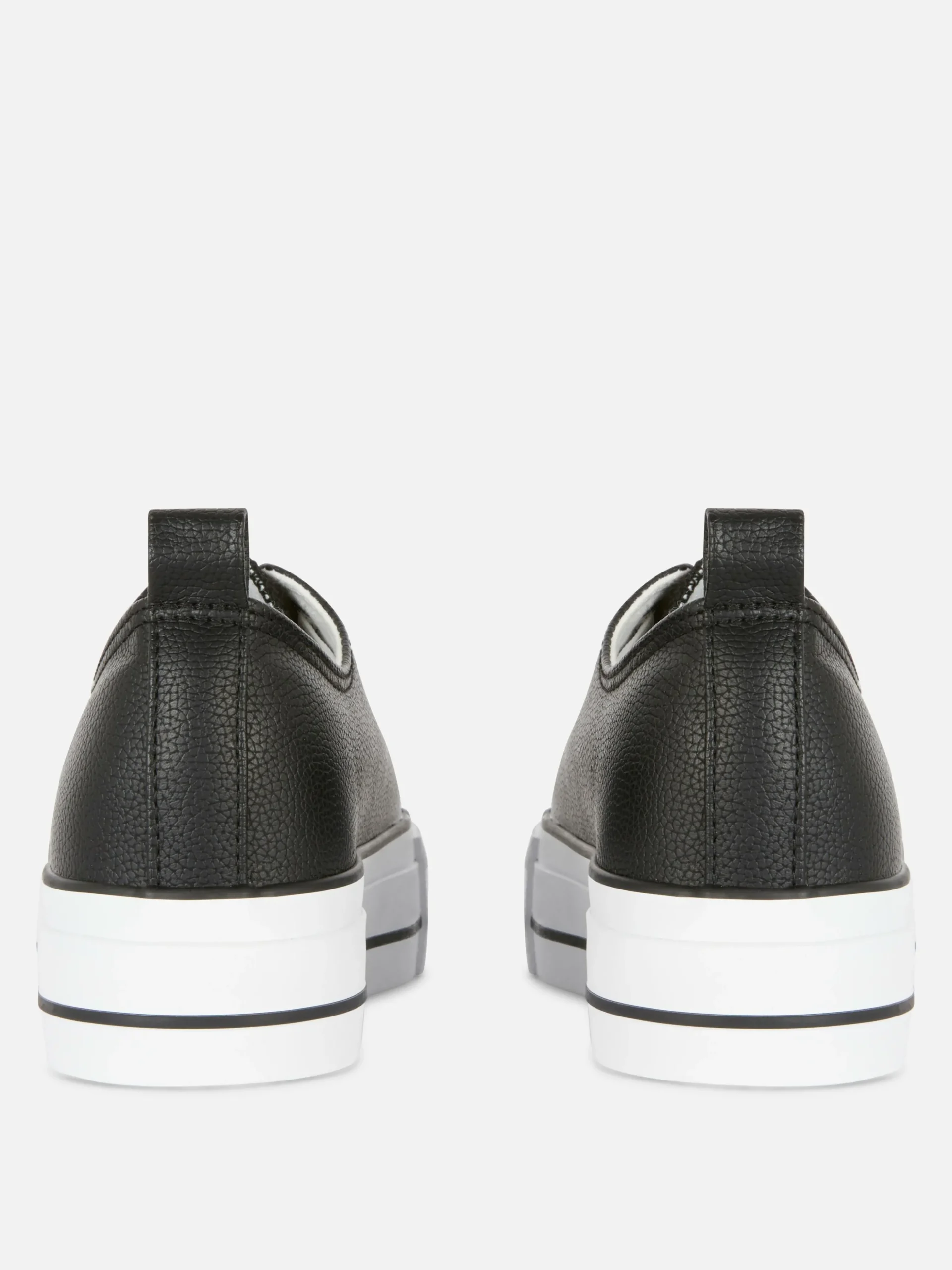 Zapatillas Bajas De Plataforma En Piel Sintética