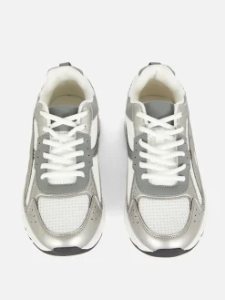Zapatillas Deportivas Con Panel De Malla