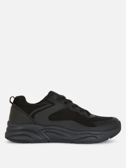 Zapatillas Deportivas Con Suela Gruesa Y Paneles