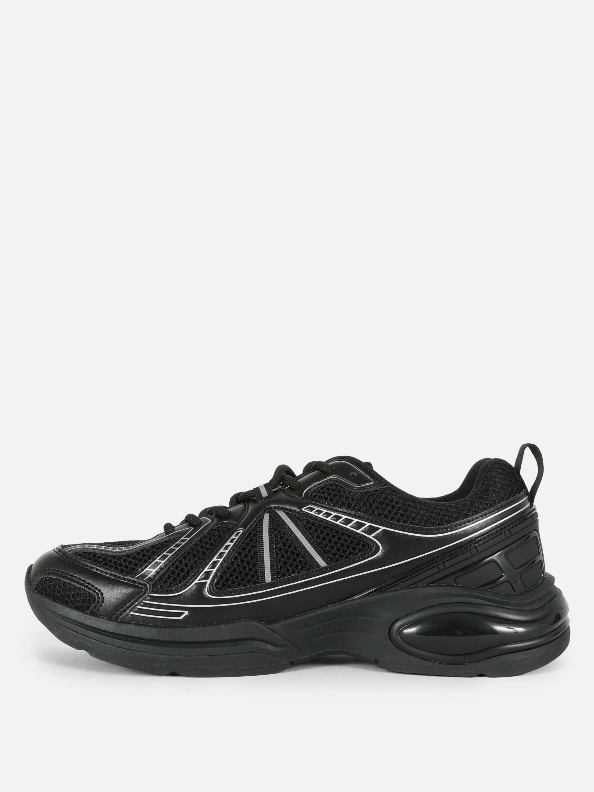 Zapatillas Deportivas De Caña Baja Con Paneles