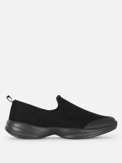 Zapatillas Sin Cordones Atléticas Tejidas