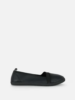 Zapatillas Sin Cordones De Piel Sintética