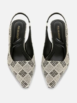 Zapatos De Tacón Chupete Con Diseño Geométrico