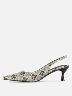 Zapatos De Tacón Chupete Con Diseño Geométrico